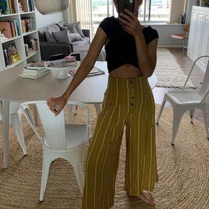 Zara Wide Leg High-Waisted Pants